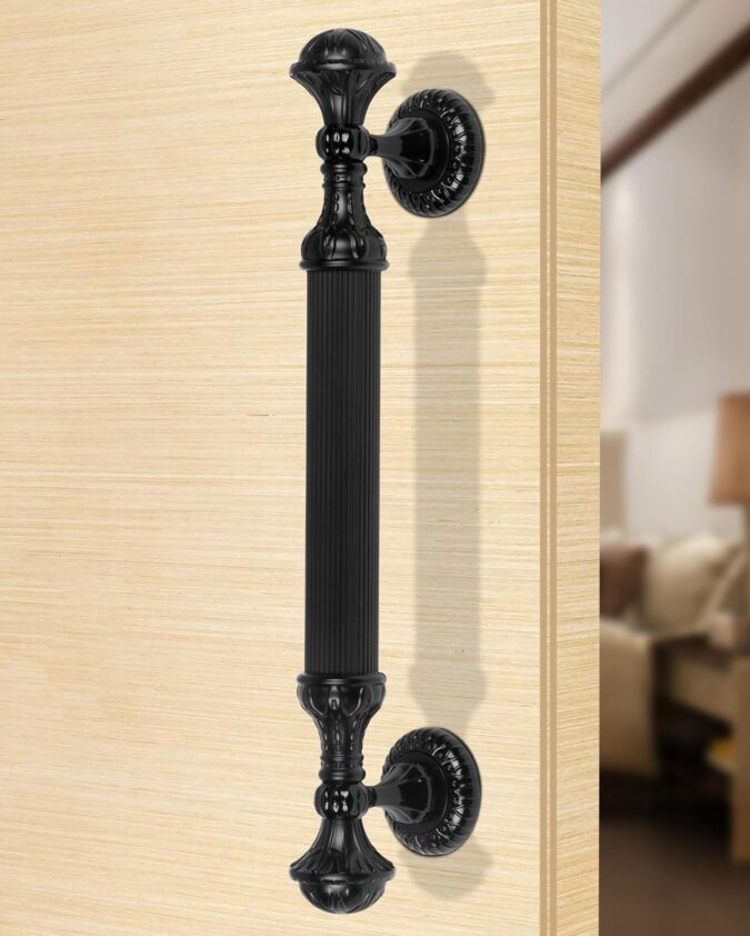 Plantex Heavy Duty Main Door Handle - 15-Inch Pull Push Handle for Home Decor - Pack of 1 (320-Black Finish) - 3 Years Warranty